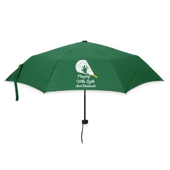 Spiel Mit Licht und Dunkelheit Schatten - Regenschirm (klein) - Flaschengrün - Vorne