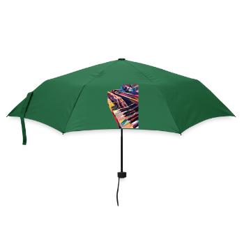 Klavier - Regenschirm (klein) - Flaschengrün - Vorne