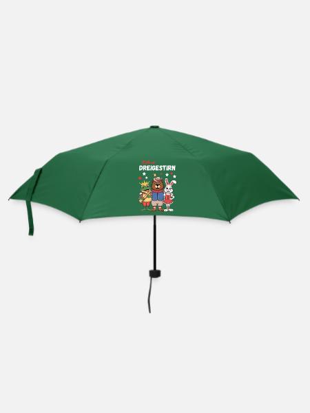Karneval Köln Dreigestirn Kölner Kölle Alaaf Bär - Regenschirm (klein) - Flaschengrün