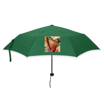 Harfe - Regenschirm (klein) - Flaschengrün - Vorne