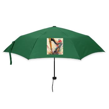 Harfe - Regenschirm (klein) - Flaschengrün - Vorne