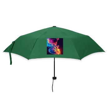 Gitarre - Regenschirm (klein) - Flaschengrün - Vorne