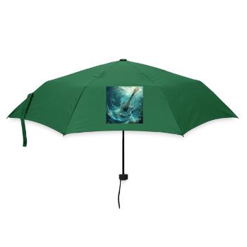 Gitarre - Regenschirm (klein) - Flaschengrün - Vorne