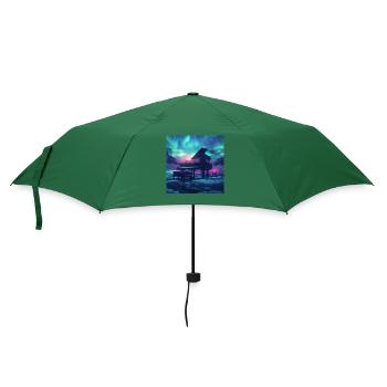 Klavier - Regenschirm (klein) - Flaschengrün - Vorne