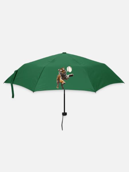 Tiger - Regenschirm (klein) - Flaschengrün