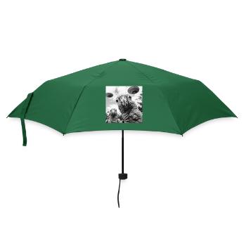 Sittiche - Regenschirm (klein) - Flaschengrün - Vorne