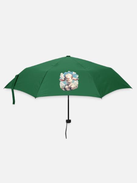 Ziegen Ziege - Regenschirm (klein) - Flaschengrün