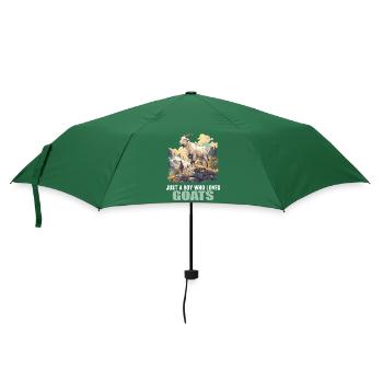 Ziegen Ziege - Regenschirm (klein) - Flaschengrün - Vorne