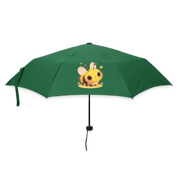 Bienen Biene - Regenschirm (klein) - Flaschengrün - Vorne