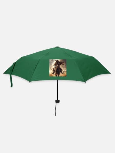 Cowboy - Regenschirm (klein) - Flaschengrün