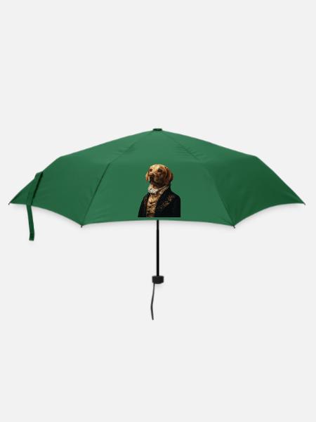Labrador Retriever - Regenschirm (klein) - Flaschengrün