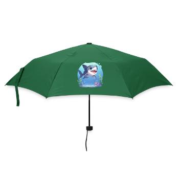 Weiße Haie Weißer Hai - Regenschirm (klein) - Flaschengrün - Vorne