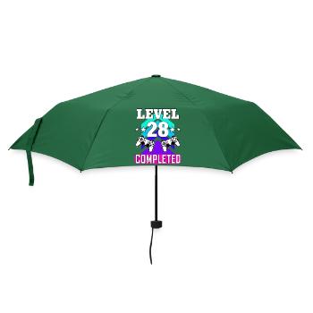 gaming geburtstag haha wie lustig - Regenschirm (klein) - Flaschengrün - Vorne