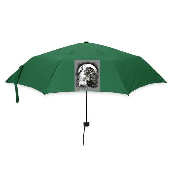 Einhorn Einhörner Pferd - Regenschirm (klein) - Flaschengrün - Vorne