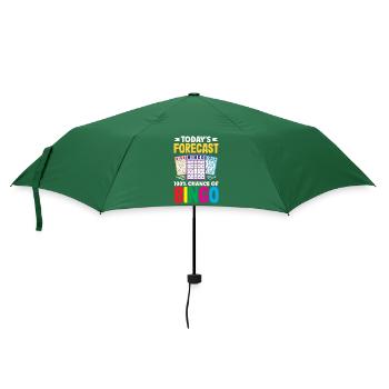 100% Chance Of Bingo Vorhersage - Regenschirm (klein) - Flaschengrün - Vorne