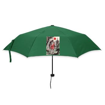 Samurai - Regenschirm (klein) - Flaschengrün - Vorne