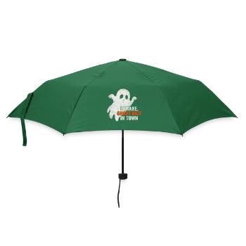 Vorsicht vor Geisterködern in der Stadt gruselig - Regenschirm (klein) - Flaschengrün - Vorne