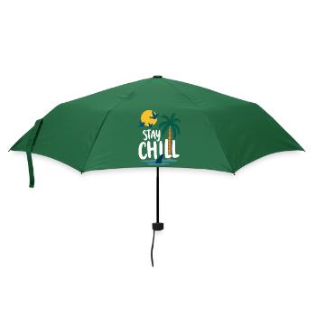 Stay Chill Tropische Entspannung Sommer Urlaub - Regenschirm (klein) - Flaschengrün - Vorne