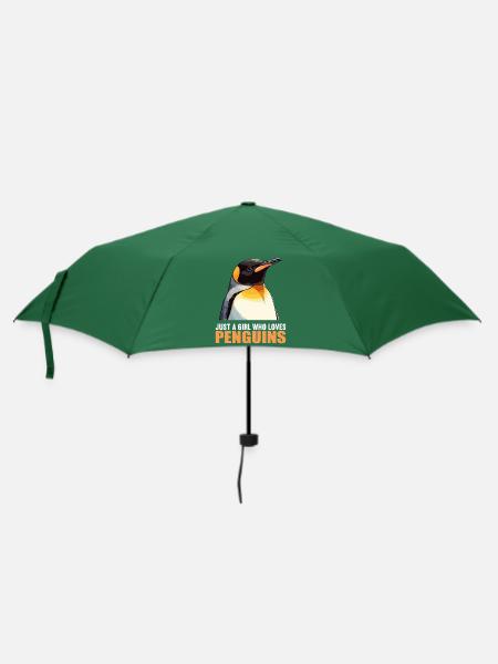 Pinguine Pinguin - Regenschirm (klein) - Flaschengrün