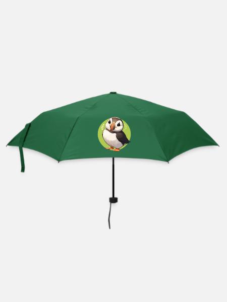 Papageientaucher - Regenschirm (klein) - Flaschengrün