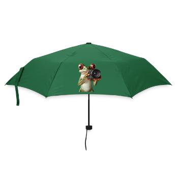 Frosch - Regenschirm (klein) - Flaschengrün - Vorne