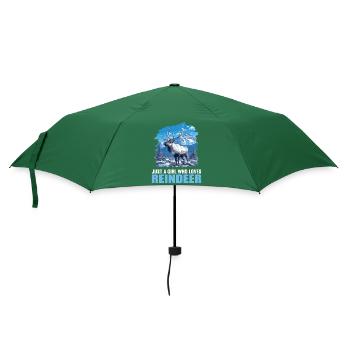 Rentiere Rentier - Regenschirm (klein) - Flaschengrün - Vorne
