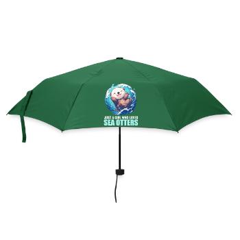 Seeotter - Regenschirm (klein) - Flaschengrün - Vorne