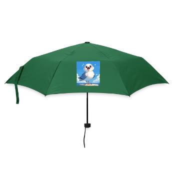 Möwen Möwe - Regenschirm (klein) - Flaschengrün - Vorne