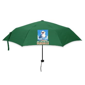 Möwen Möwe - Regenschirm (klein) - Flaschengrün - Vorne