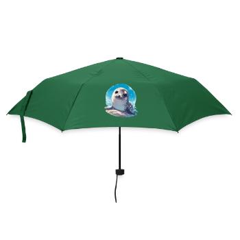 Robben Robbe - Regenschirm (klein) - Flaschengrün - Vorne