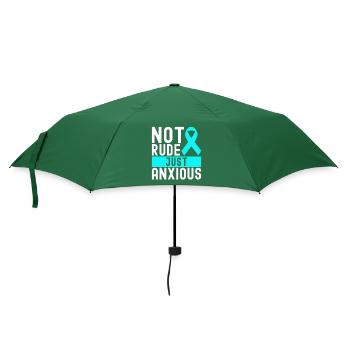 Angststörung Anxiety disorder - Regenschirm (klein) - Flaschengrün - Vorne