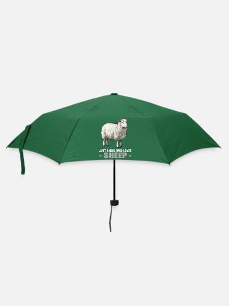 Schafe Schaf - Regenschirm (klein) - Flaschengrün