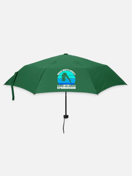 Kunstspringen Turmspringer Sprungbrett - Regenschirm (klein) - Flaschengrün