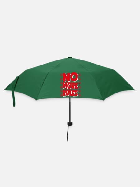 Keine Regeln mehr - Regenschirm (klein) - Flaschengrün