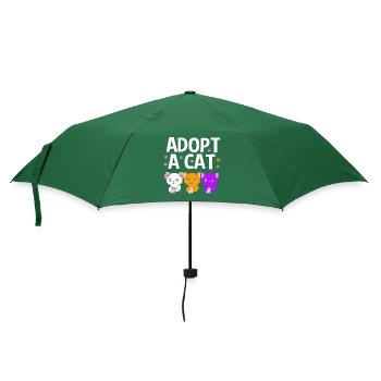 Katzenrettung Tierrechte Tierrettung Tierheim - Regenschirm (klein) - Flaschengrün - Vorne