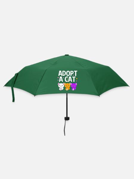 Katzenrettung Tierrechte Tierrettung Tierheim - Regenschirm (klein) - Flaschengrün