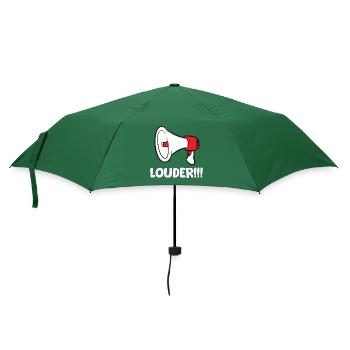 Megafon / Megaphone - Louder - Regenschirm (klein) - Flaschengrün - Vorne