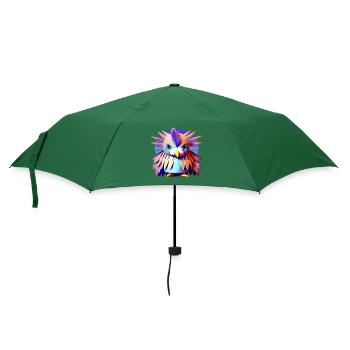 Polygon Vogel - Regenschirm (klein) - Flaschengrün - Vorne