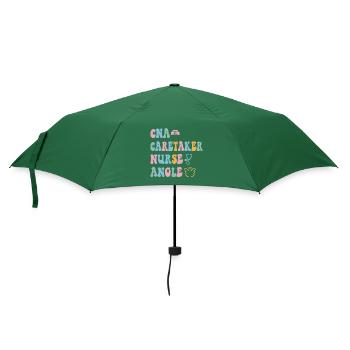 CNA Nursing Quotes Funny Nurse Lovers Cute CNA - Regenschirm (klein) - Flaschengrün - Vorne
