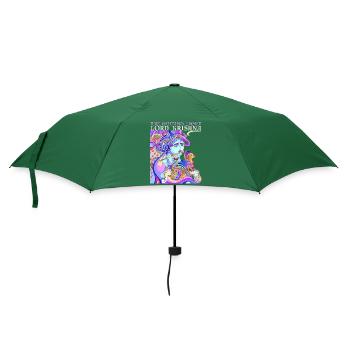 Hinduismus, Lord Krishna Flötenspieler, Indien - Regenschirm (klein) - Flaschengrün - Vorne