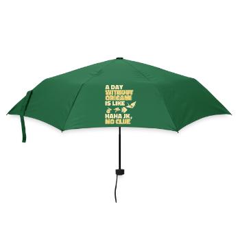 Ein Tag ohne Origami ist wie das Falten eines Papierkranichs - Regenschirm (klein) - Flaschengrün - Vorne
