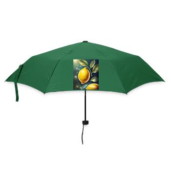 Gesunde Zitrone Zitrone - Regenschirm (klein) - Flaschengrün - Vorne