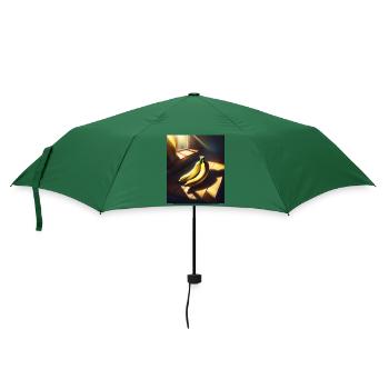 Leckere Bananenfrüchte - Regenschirm (klein) - Flaschengrün - Vorne