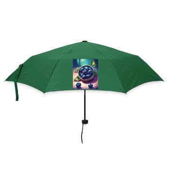 Leckere Heidelbeeren - Regenschirm (klein) - Flaschengrün - Vorne