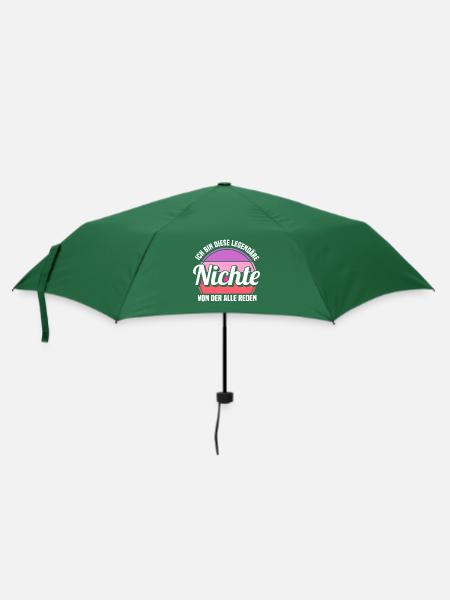 Nichte - Regenschirm (klein) - Flaschengrün