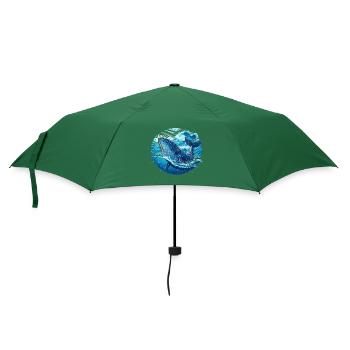 Blauwal - Regenschirm (klein) - Flaschengrün - Vorne