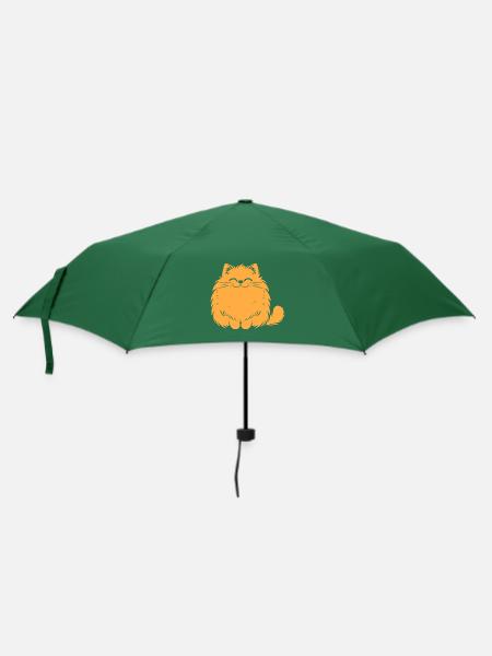 Perserkatze - Regenschirm (klein) - Flaschengrün