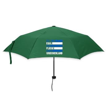 Griechen Grieche Griechenland - Regenschirm (klein) - Flaschengrün - Vorne