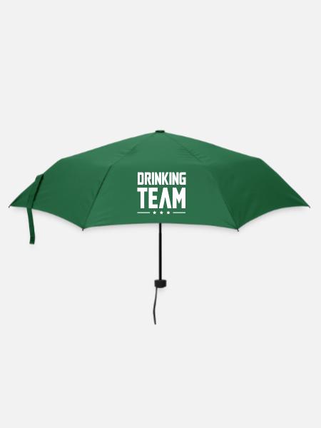 Drinking Team - Regenschirm (klein) - Flaschengrün