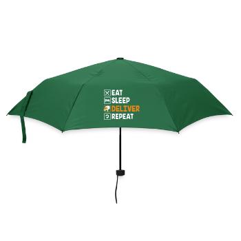 Postbote - Regenschirm (klein) - Flaschengrün - Vorne